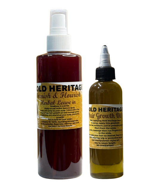 Herbal Leave in & Hair Growth Oil  SET